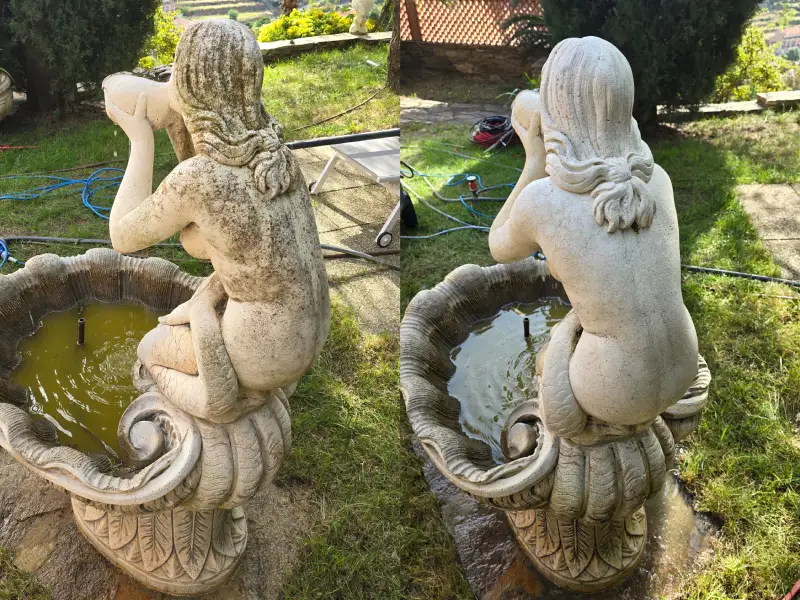 Nettoyage vapeur fontaine